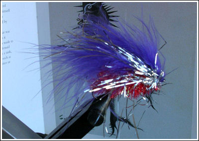 Fly Fishing Guides Flies Fishermen Gear White Blue and Silver Fly 9-2011